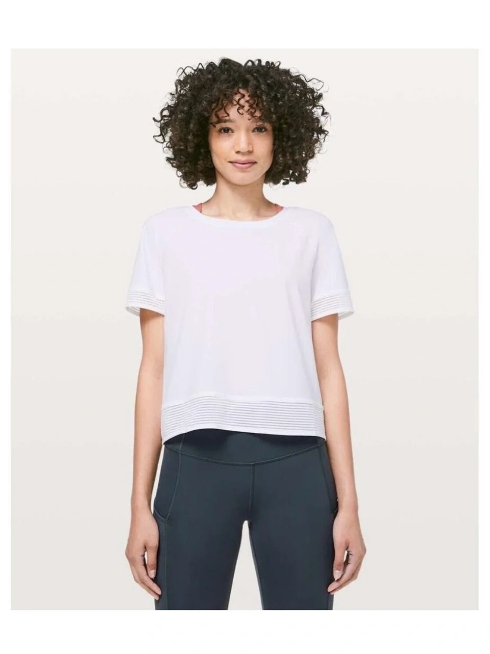 lululemon athletica White Short-Sleeve Crew Tee